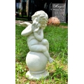 小天使石像祝福 (y14598 立體雕塑.擺飾-立體童趣擺飾)